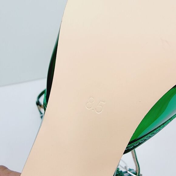 Steve Madden Opar Green Translucent Pointed Toe Stiletto Pump NEW Size 8.5 - Picture 10 of 12